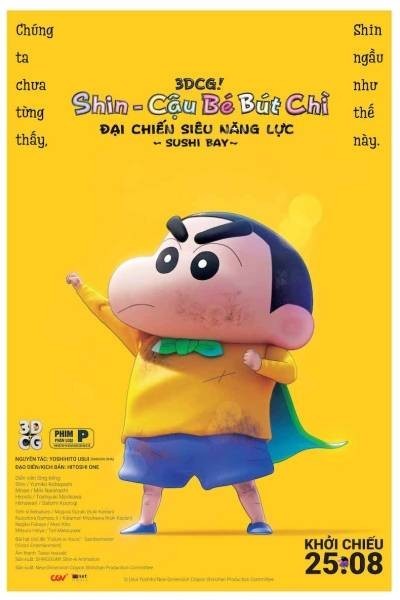 Xem phim Shin Cậu Bé Bút Chì Movie 31: Đại Chiến Siêu Năng Lực Sushi Bay